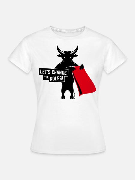 Let’s Change The Roles! (Contre La Tauromachie 2C) - T-shirt Femme - blanc