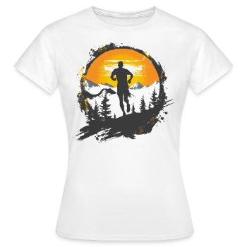 Conception de course pour les coureurs au marathon - T-shirt Femme - blanc - Devant - AI Model Female 172 dark (172cm)