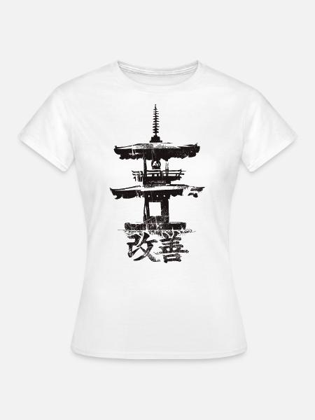 Hiragana Katakana Kaizen-methode Kaizen - Frauen T-Shirt - Weiß