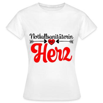 Notfallsanitäterin Abschiedsgeschenk zum Abschied - Frauen T-Shirt - Weiß - Vorne - AI Model Female 172 dark (172cm)