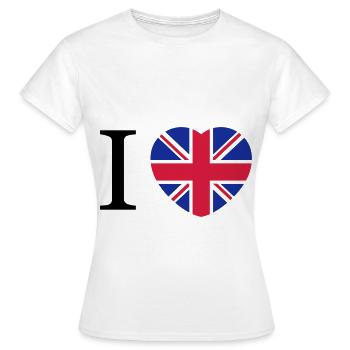 Großbritannien - Frauen T-Shirt - Weiß - Vorne - AI Model Female 172 dark (172cm)