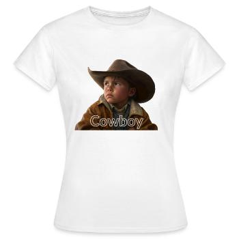 Cowboy - T-shirt Femme - blanc - Devant - AI Model Female 172 dark (172cm)