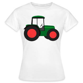 traktor trecker ackerschlepper schlepper tractor - Women's T-Shirt - white - Front - AI Model Female 172 dark (172cm)