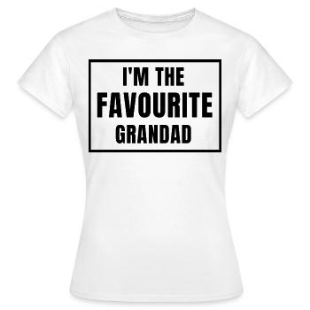 Favourite Grandad. Grandad gift - Women's T-Shirt - white - Front - AI Model Female 172 dark (172cm)