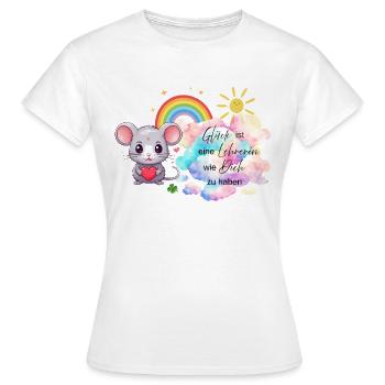 Cute mouse design for the best teacher - Women's T-Shirt - white - Front - AI Model Female 172 dark (172cm)