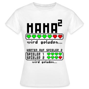 Zwillingsmama werdene Mama Hoch 2.0 Zwillinge - Frauen T-Shirt - Weiß - Vorne - AI Model Female 172 dark (172cm)