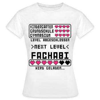 Fachabitur Fachabi zum Beginn Anfang Start Frauen - Frauen T-Shirt - Weiß - Vorne - AI Model Female 172 dark (172cm)