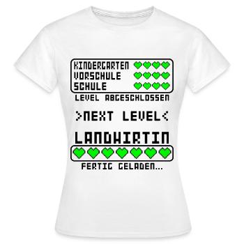 Landwirt Landwirtin Prüfung Ausbildung bestanden - Frauen T-Shirt - Weiß - Vorne - AI Model Female 172 dark (172cm)