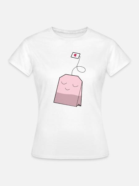 Teebeutel für Teetrinker zuckersüßer Teebeutel - Frauen T-Shirt - Weiß