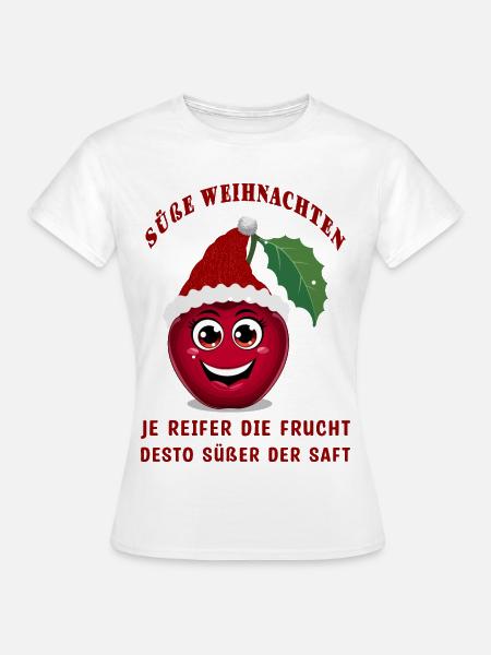Süße Kirsche - Frauen T-Shirt - Weiß