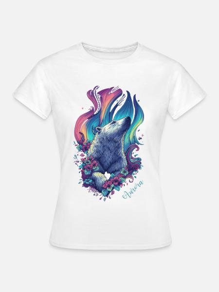 Aurora Bear - Frauen T-Shirt - Weiß