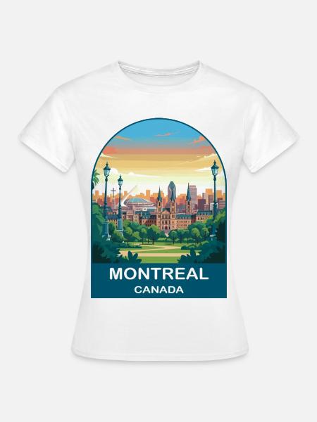 Montreal Canada Stadium Reiseplakat - Frauen T-Shirt - Weiß