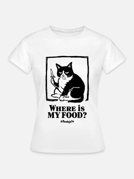Wo ist mein Essen - Pendejo - Frauen T-Shirt - Weiß