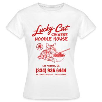 Lucky cat - Frauen T-Shirt - Weiß - Vorne - AI Model Female 172 dark (172cm)