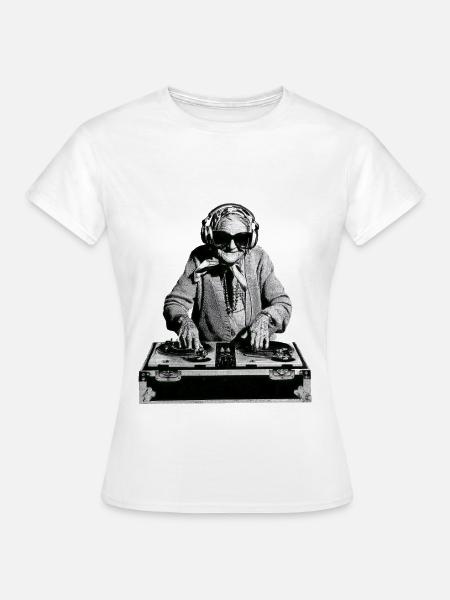 DJ Oma - Frauen T-Shirt - Weiß