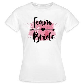 Team Bride Shirts - Frauen T-Shirt - Weiß - Vorne - AI Model Female 172 dark (172cm)