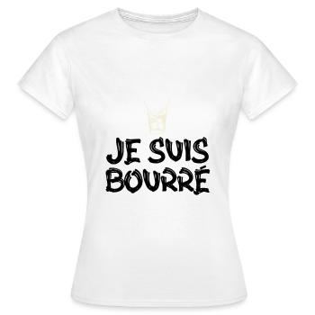 surprise je suis bourré - T-shirt Femme - blanc - Devant - AI Model Female 172 dark (172cm)