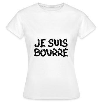 surprise je suis bourré - T-shirt Femme - blanc - Devant - AI Model Female 172 dark (172cm)