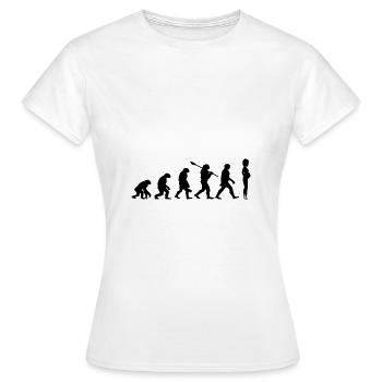 Evolution femmes enceintes - T-shirt Femme - blanc - Devant - AI Model Female 172 dark (172cm)