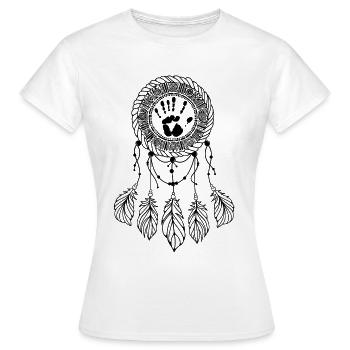Indianer Ureinwohner Traumfänger Cowboy Western - Frauen T-Shirt - Weiß - Vorne - AI Model Female 172 dark (172cm)