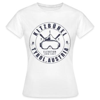 Kitzbühel Autriche - T-shirt Femme - blanc - Devant - AI Model Female 172 dark (172cm)