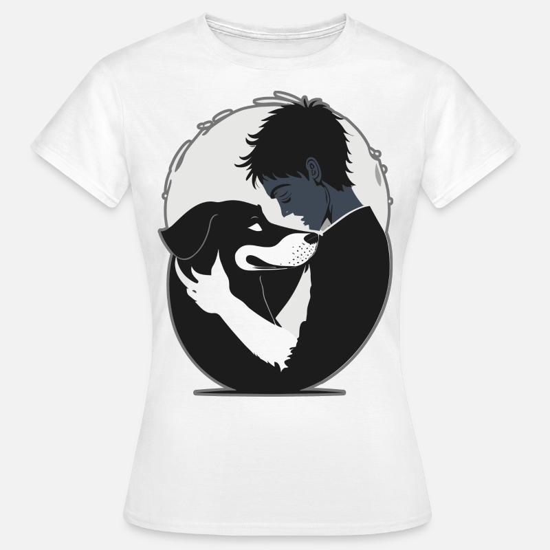 Dog Hug - Women's T-Shirt - white