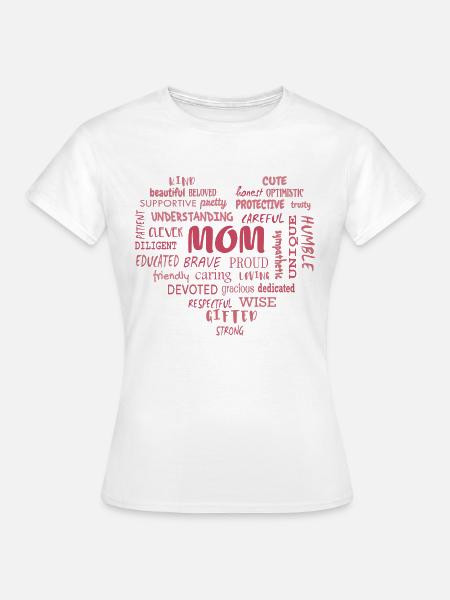 Beste Mutter Qualitäten und Mama Eigenschaften - Frauen T-Shirt - Weiß