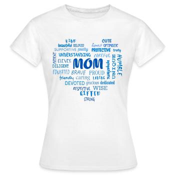 Meilleures qualités de mère et qualités de maman - T-shirt Femme - blanc - Devant - AI Model Female 172 dark (172cm)