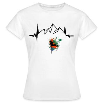 Klettern Freizeit Geschenk Bergsport - Frauen T-Shirt - Weiß - Vorne - AI Model Female 172 dark (172cm)