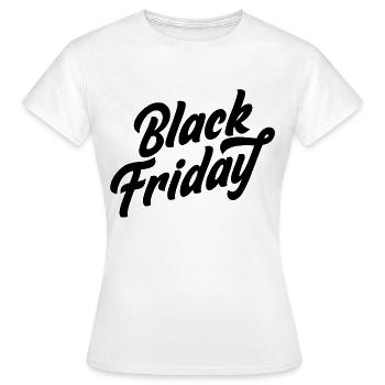 Black friday - Women's T-Shirt - white - Front - AI Model Female 172 dark (172cm)