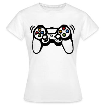Gamer-Spielkonsole - Frauen T-Shirt - Weiß - Vorne - AI Model Female 172 dark (172cm)