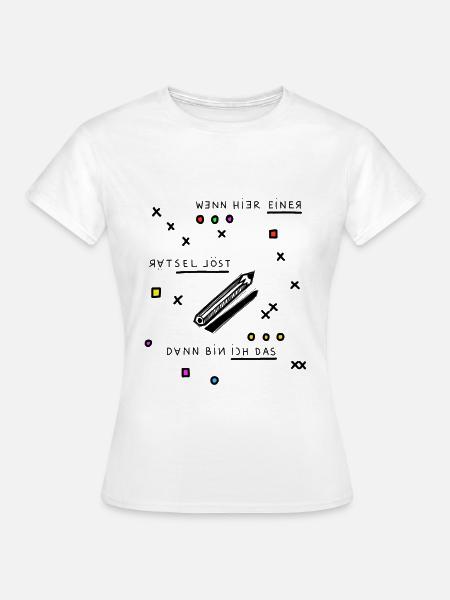 Das Rätsel löse ich - Frauen T-Shirt - Weiß