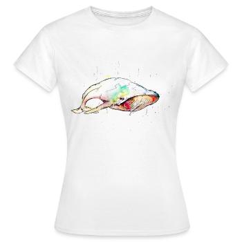 aquarell whale - Frauen T-Shirt - Weiß - Vorne - AI Model Female 172 dark (172cm)