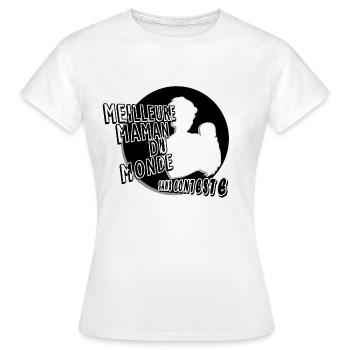 Meilleure maman du monde sans conteste - T-shirt Femme - blanc - Devant - AI Model Female 172 dark (172cm)