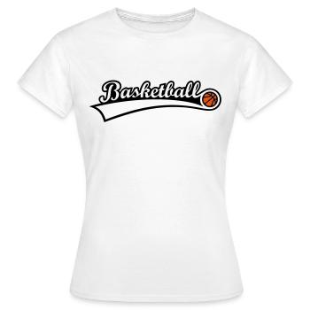Basketball logo Basketballmannschaft basketball - Frauen T-Shirt - Weiß - Vorne - AI Model Female 172 dark (172cm)