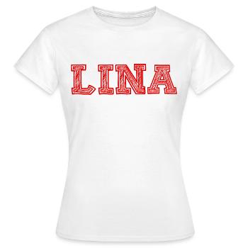 Lina - T-shirt Femme - blanc - Devant - AI Model Female 172 dark (172cm)