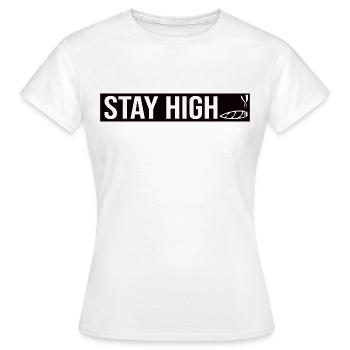Stay High Joint - Women's T-Shirt - white - Front - AI Model Female 172 dark (172cm)