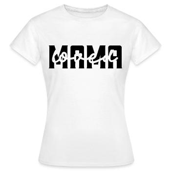Ich liebe dich, Mama. Ich liebe dich Mama, Geschenk Mama. - Frauen T-Shirt - Weiß - Vorne - AI Model Female 172 dark (172cm)