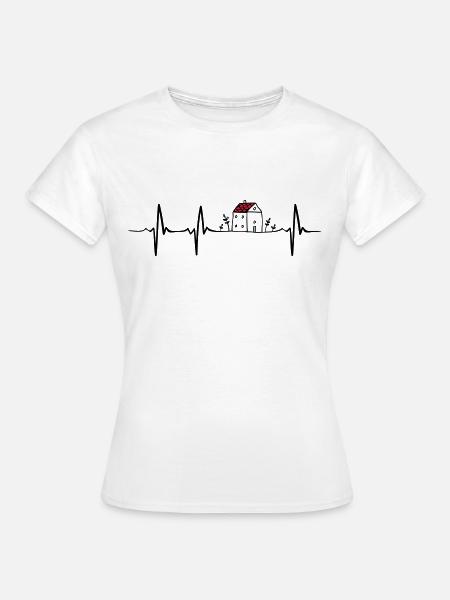 Heartbeat Architecture - Frauen T-Shirt - Weiß