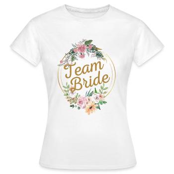 Team Bride, jga, enterrement de vie de garçon - T-shirt Femme - blanc - Devant - AI Model Female 172 dark (172cm)