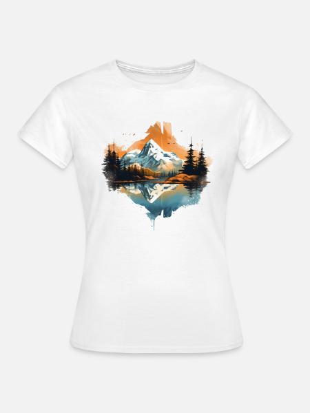 Alpen / Berge - Frauen T-Shirt - Weiß