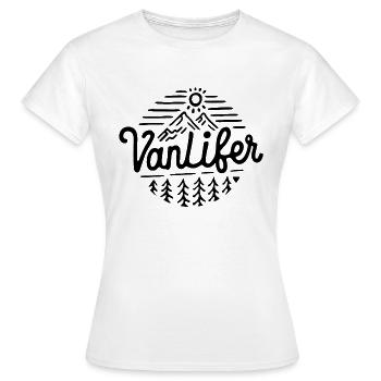 Vanlifer van life - T-shirt Femme - blanc - Devant - AI Model Female 172 dark (172cm)