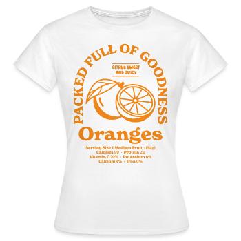 Oranges Nutritional - Women's T-Shirt - white - Front - AI Model Female 172 dark (172cm)