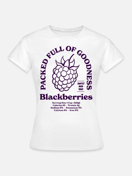 Brombeeren Nährstoffe - Frauen T-Shirt - Weiß