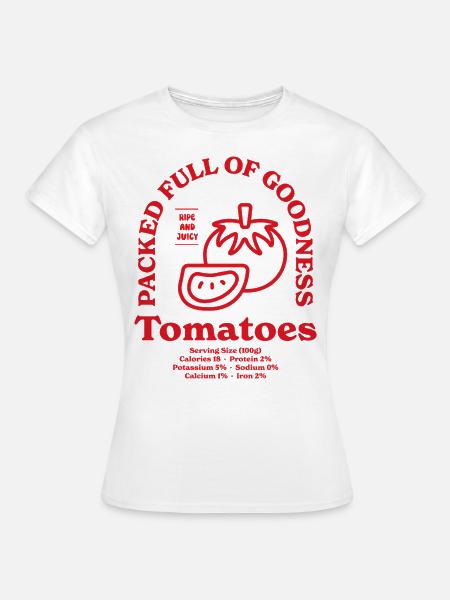 Tomaten Nährwert - Frauen T-Shirt - Weiß
