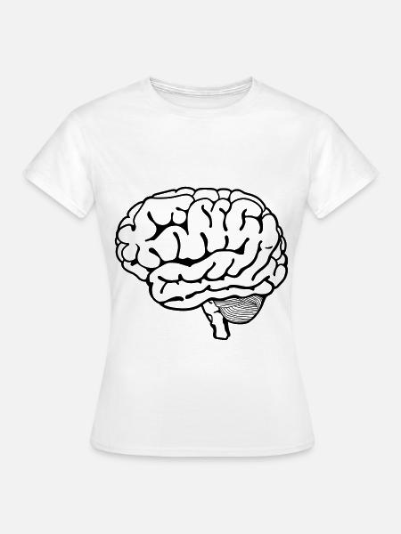 Gehirn - Frauen T-Shirt - Weiß