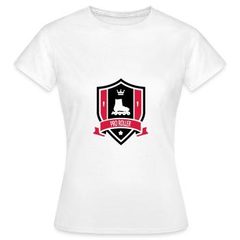 Pro Roller - T-shirt Femme - blanc - Devant - AI Model Female 172 dark (172cm)