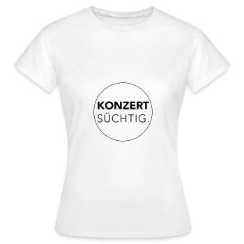 Konzert T-Shirt - Frauen T-Shirt - Weiß - Vorne - AI Model Female 172 dark (172cm)