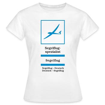 Spécialiste de glisse - T-shirt Femme - blanc - Devant - AI Model Female 172 dark (172cm)