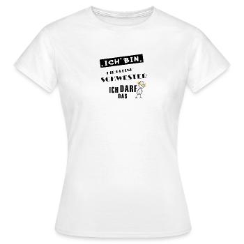 petite sœur - T-shirt Femme - blanc - Devant - AI Model Female 172 dark (172cm)